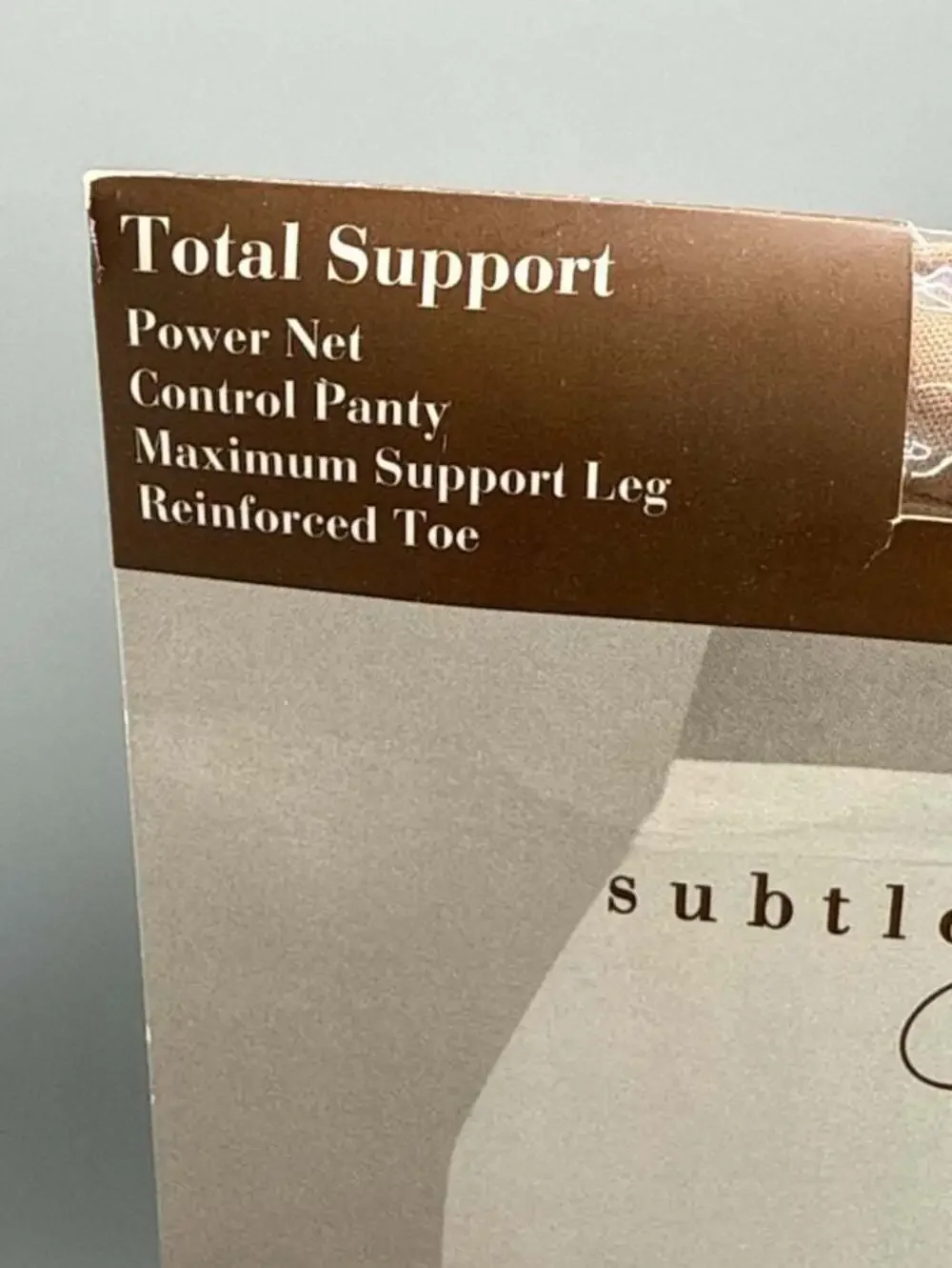 NOS J Ferrar Subtle Shapers Total Support Pantyhose Little Beige Long New Vtg